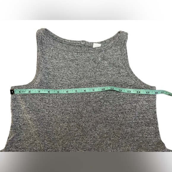 Gap soft spun grey marle women's sleeveless wide leg romper size M - Picture 6 of 9